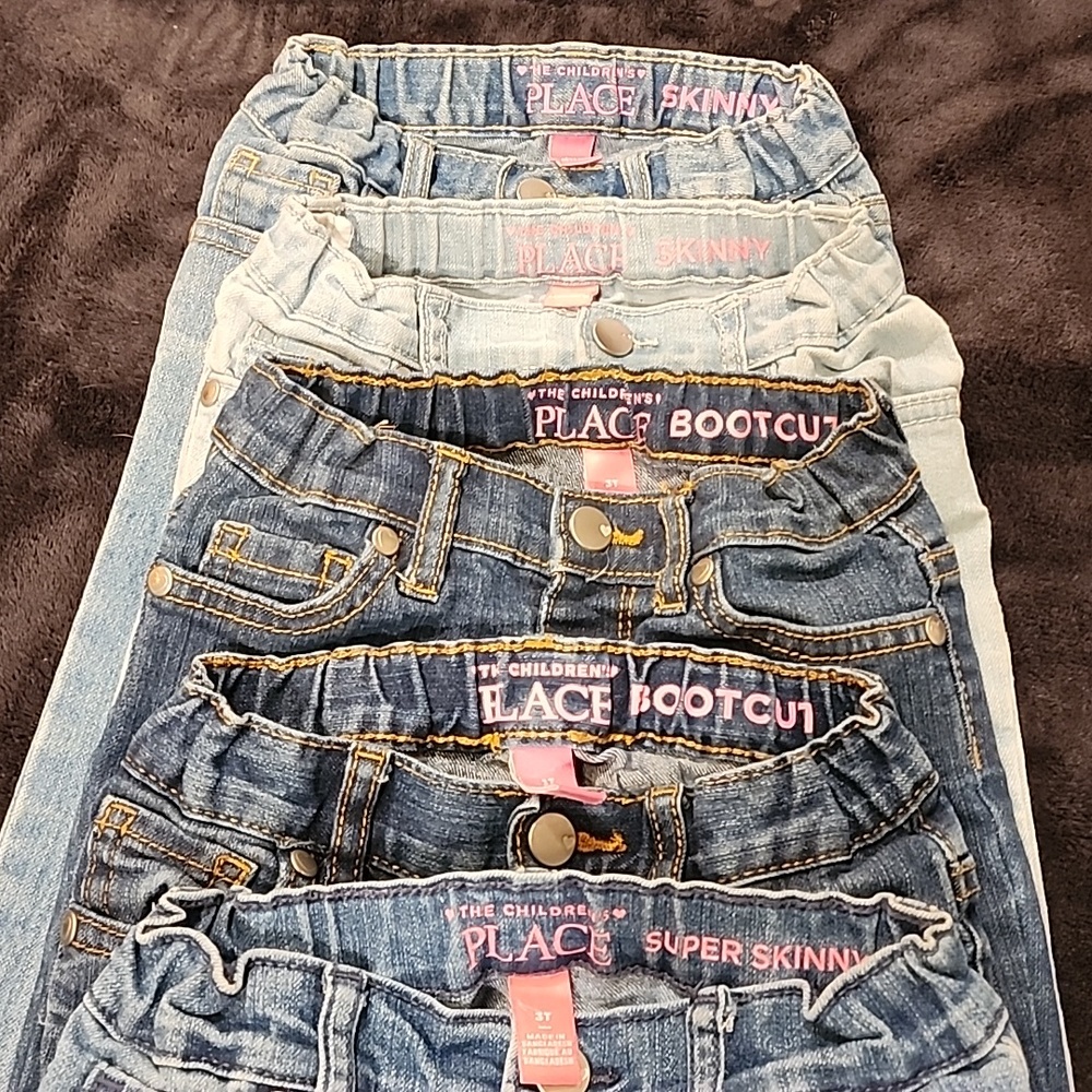 5 pairs of children's place jeans
